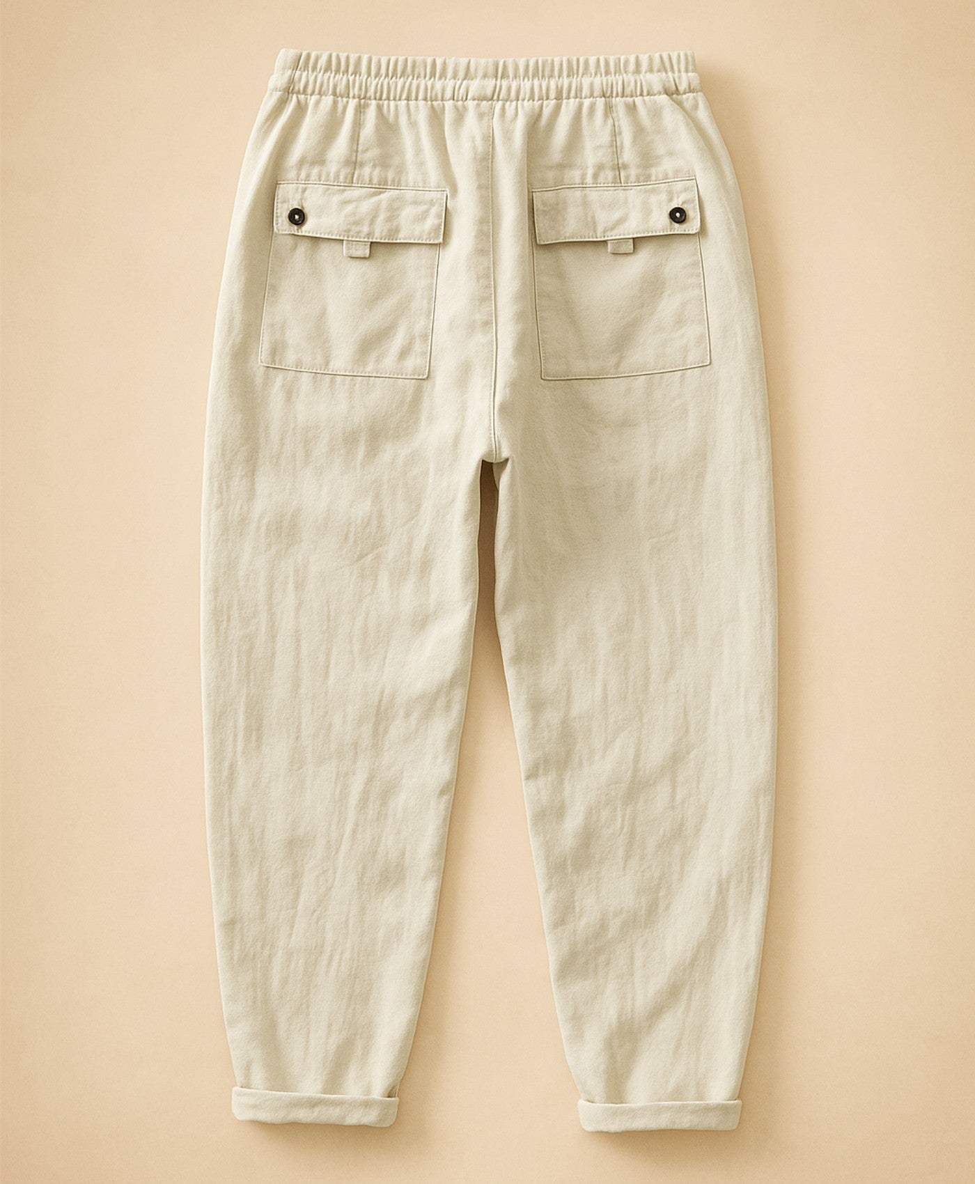 Izendoorn | Licht Beige Monaco Linnen Broek