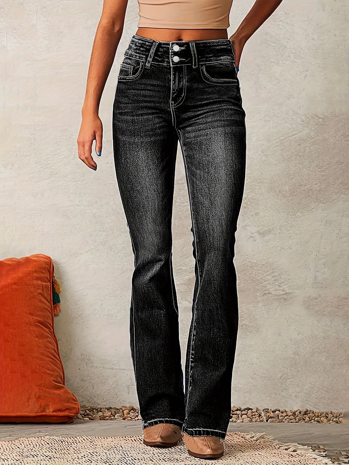 Aya™ | Flared jeans with high waist