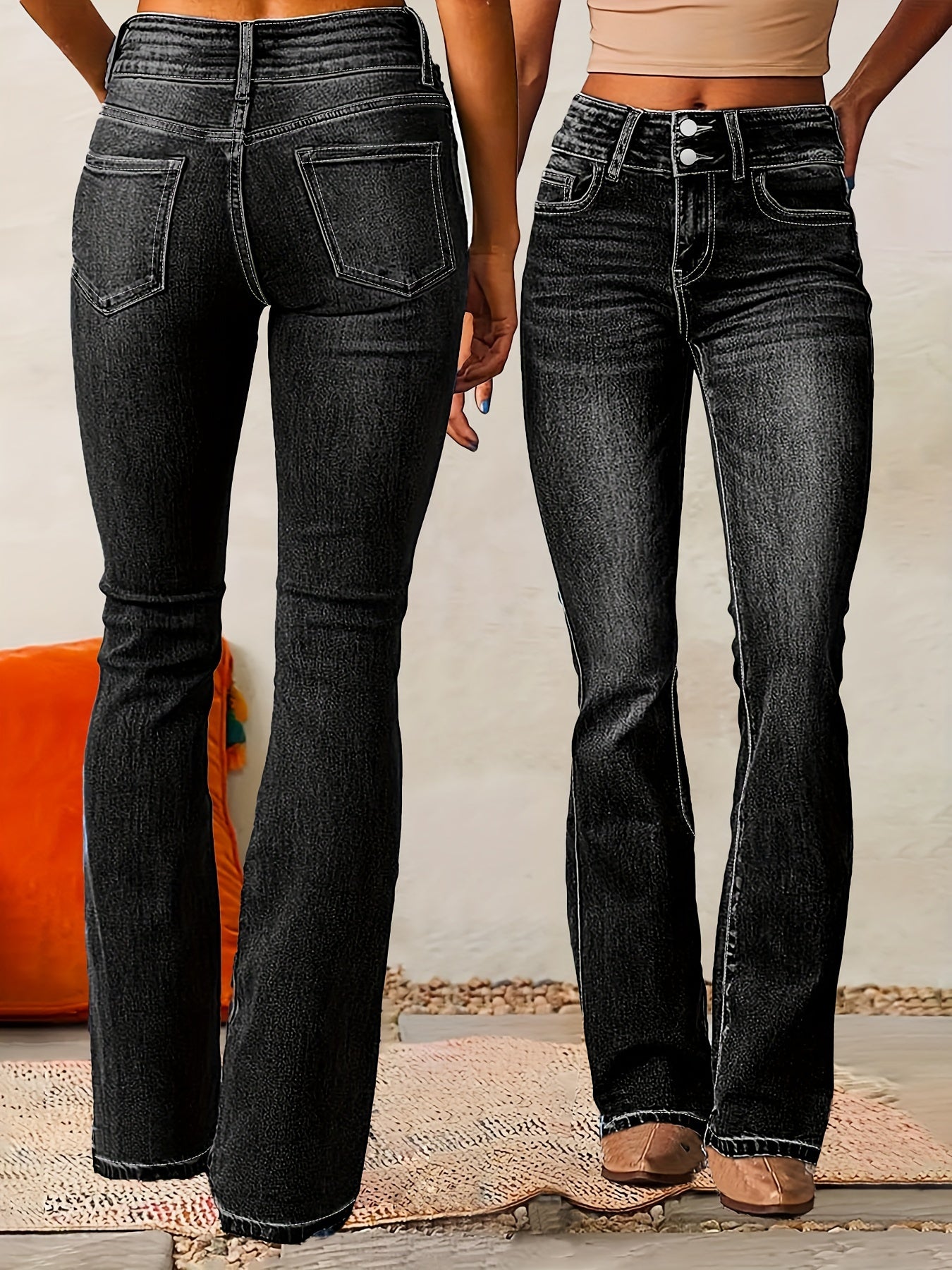 Aya™ | Flared jeans with high waist