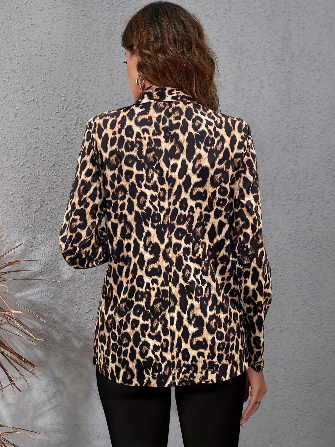 Emma™  | Luipaardprint blazer met lange mouw