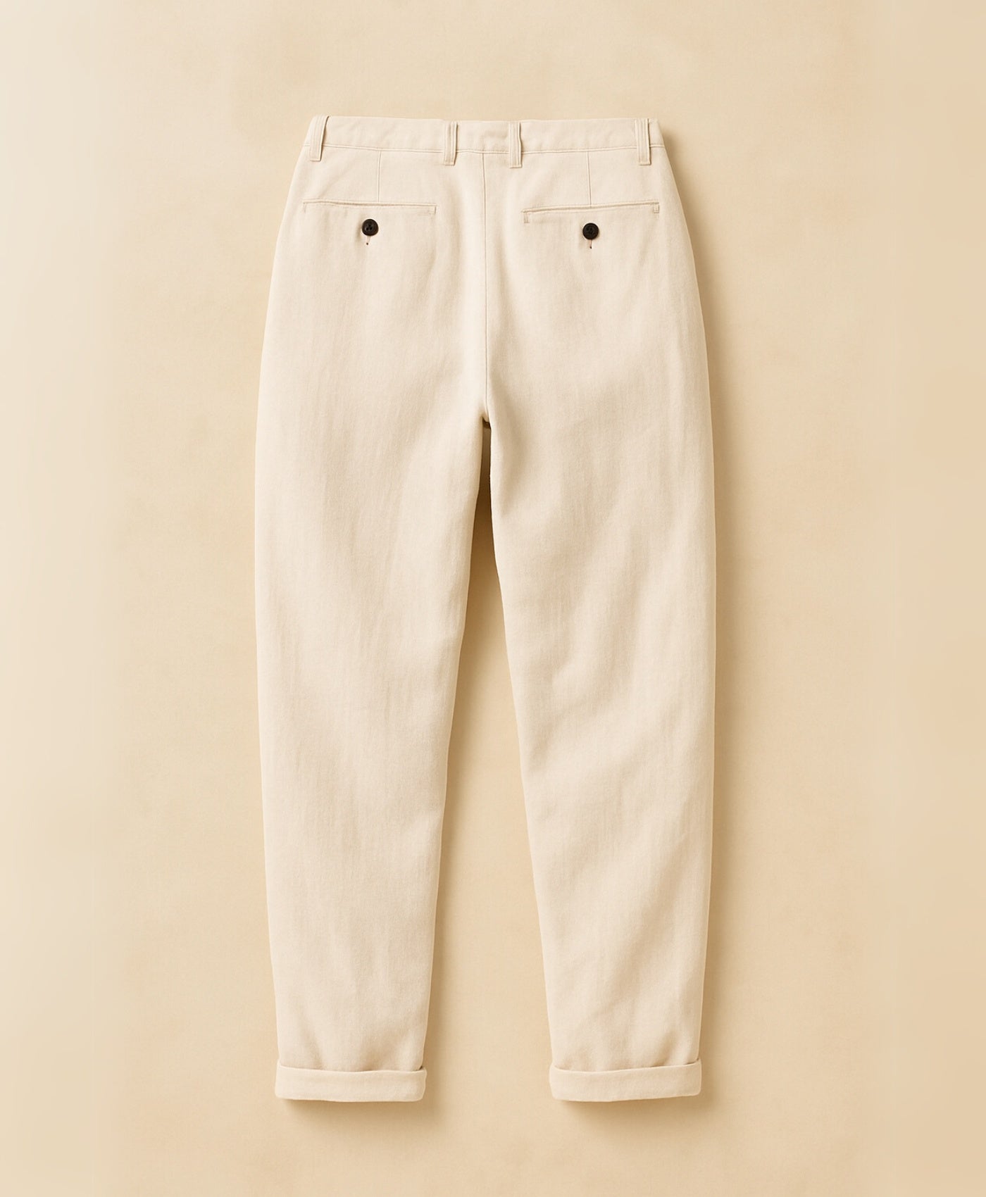 Licht Beige Tropez Linnen Broek