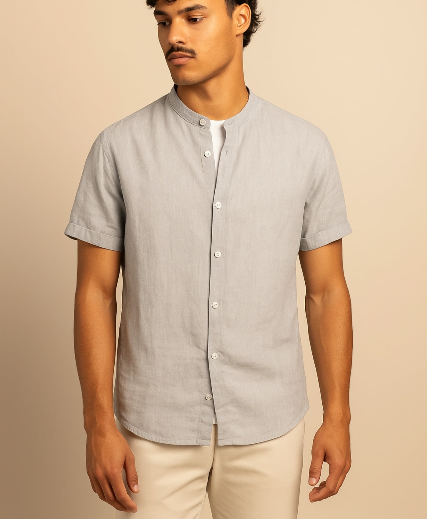 Grijs Tropez Linnen Overhemd