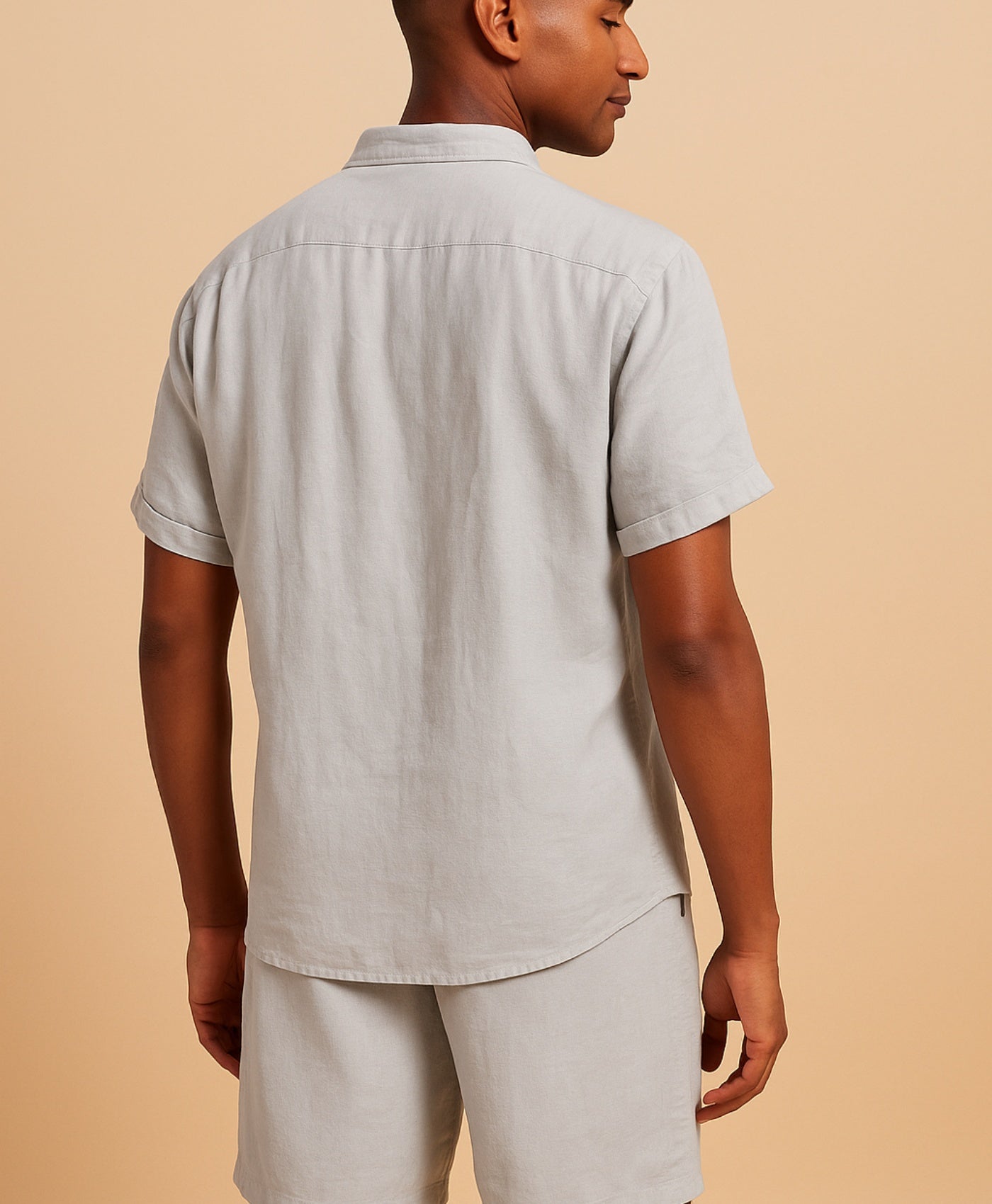 Grijs Tropez Linnen Overhemd