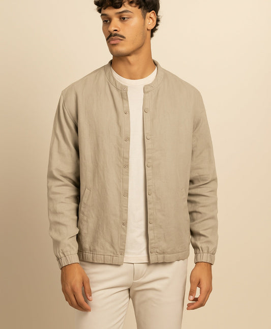 Izendoorn | Khaki  Linnen Jacket