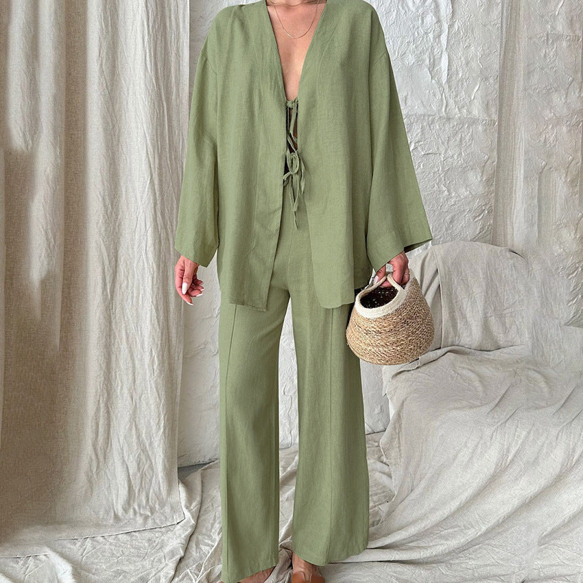 Esther™ | Linnen twee-delig set