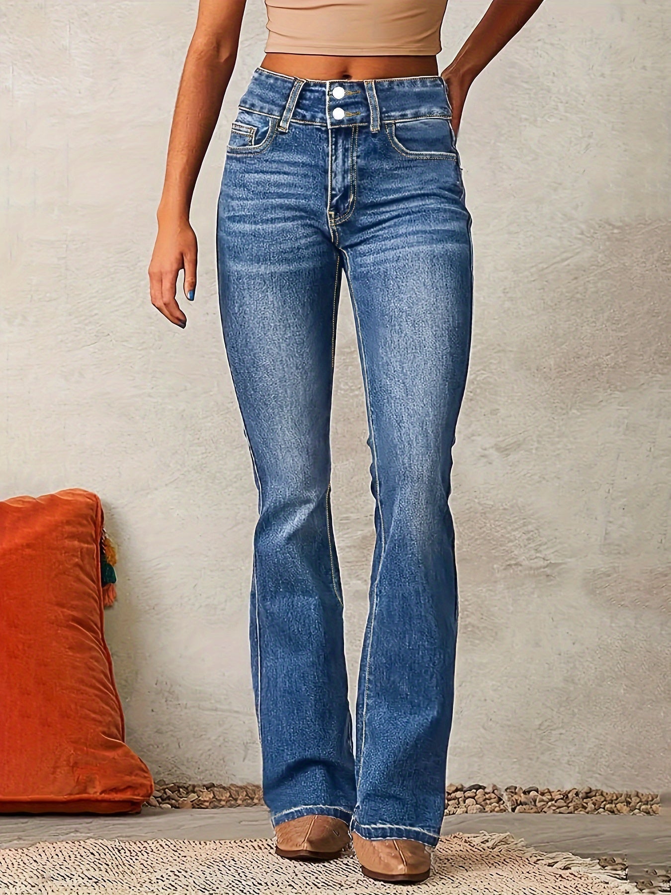 Aya™ | Flared jeans with high waist